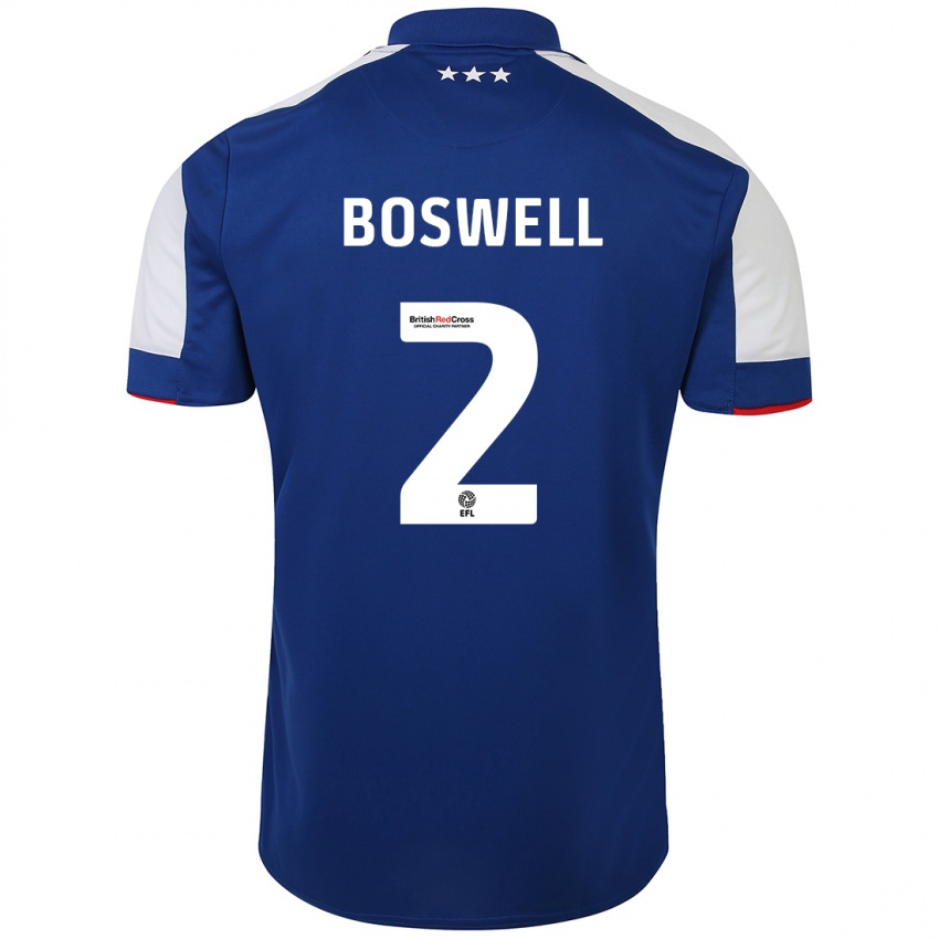 Hombre Camiseta Maria Boswell #2 Azul 1ª Equipación 2023/24 La Camisa Perú