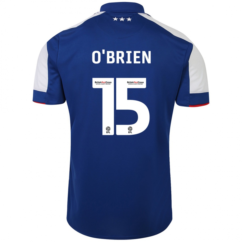 Hombre Camiseta Lucy O'brien #15 Azul 1ª Equipación 2023/24 La Camisa Perú