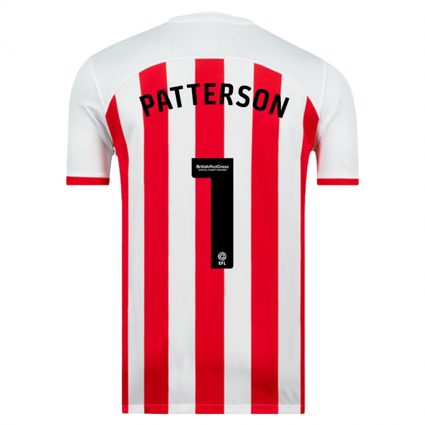 Hombre Camiseta Anthony Patterson #1 Blanco 1ª Equipación 2023/24 La Camisa Perú