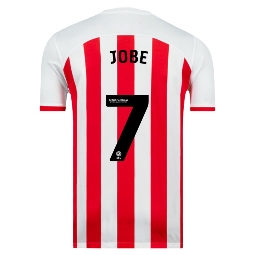 Hombre Camiseta Jobe Bellingham #7 Blanco 1ª Equipación 2023/24 La Camisa Perú