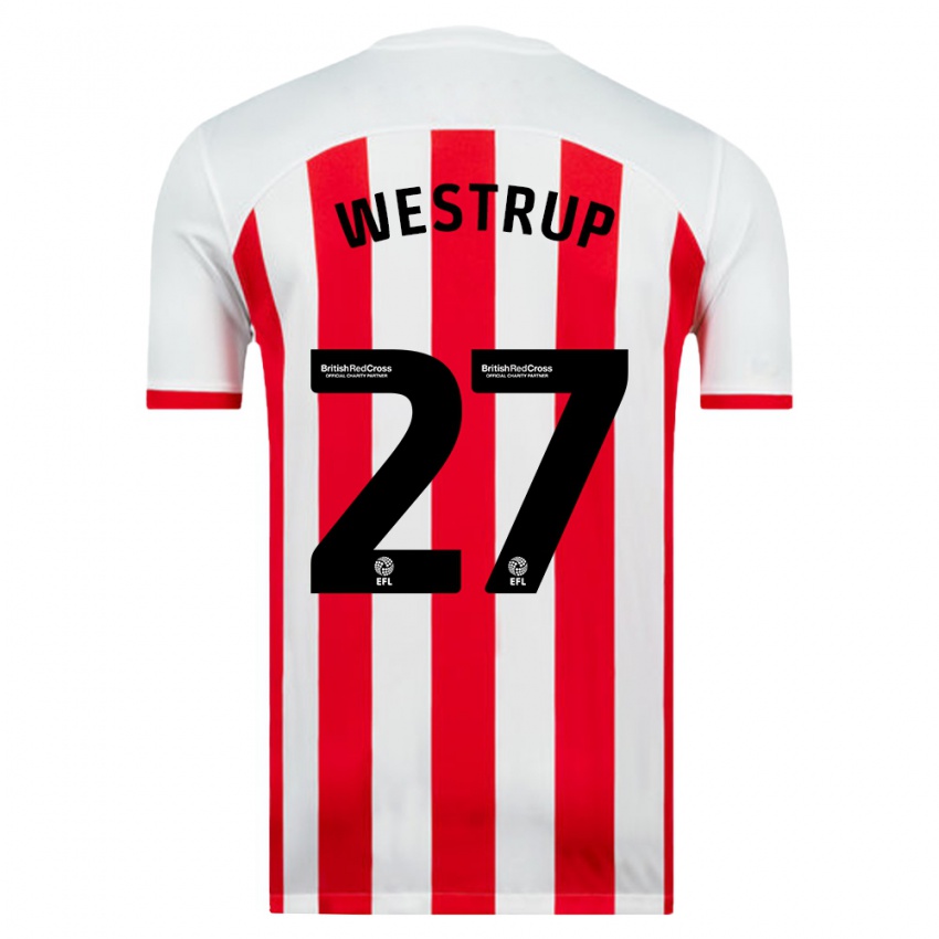 Hombre Camiseta Brianna Westrup #27 Blanco 1ª Equipación 2023/24 La Camisa Perú