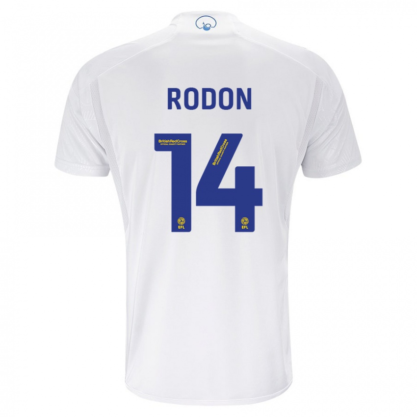 Hombre Camiseta Joe Rodon #14 Blanco 1ª Equipación 2023/24 La Camisa Perú