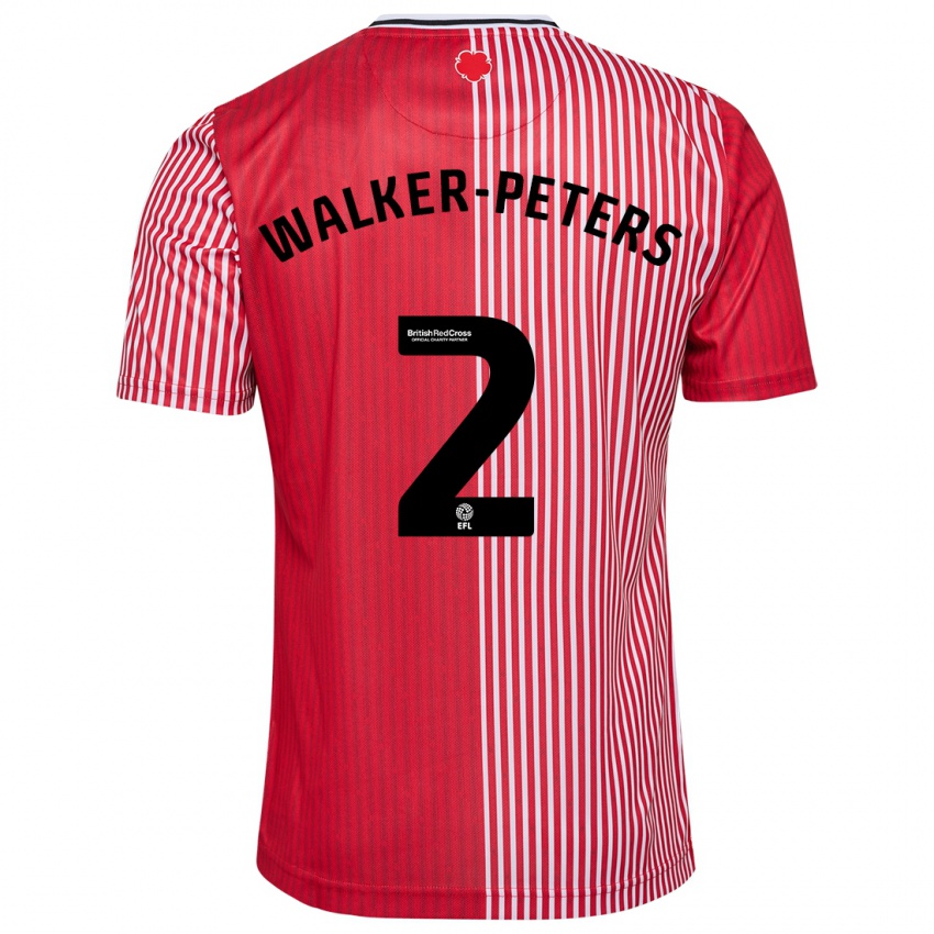 Hombre Camiseta Kyle Walker-Peters #2 Rojo 1ª Equipación 2023/24 La Camisa Perú