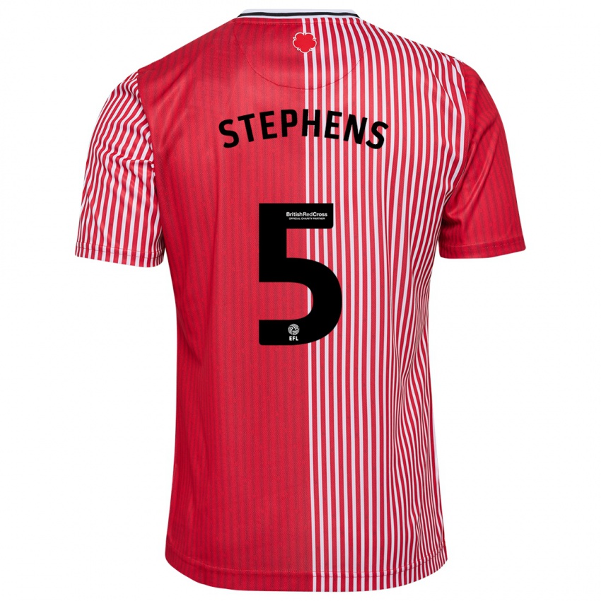 Hombre Camiseta Jack Stephens #5 Rojo 1ª Equipación 2023/24 La Camisa Perú