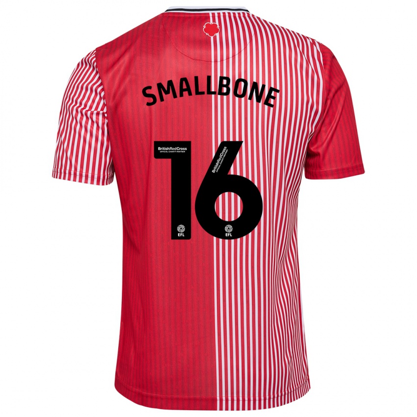 Hombre Camiseta Will Smallbone #16 Rojo 1ª Equipación 2023/24 La Camisa Perú