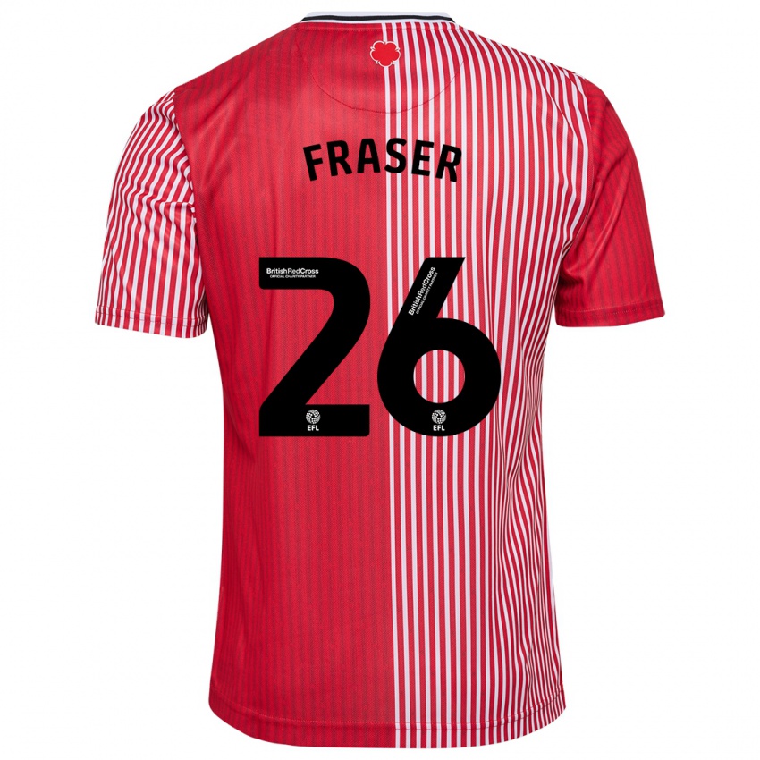 Hombre Camiseta Ryan Fraser #26 Rojo 1ª Equipación 2023/24 La Camisa Perú