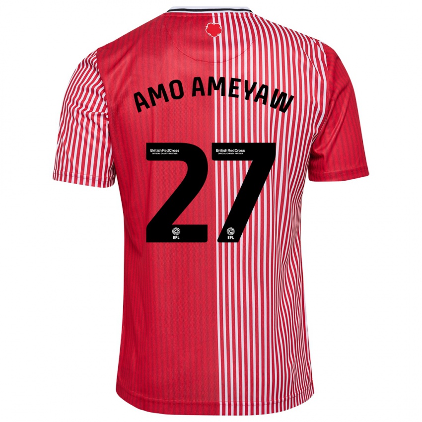 Hombre Camiseta Samuel Amo-Ameyaw #27 Rojo 1ª Equipación 2023/24 La Camisa Perú