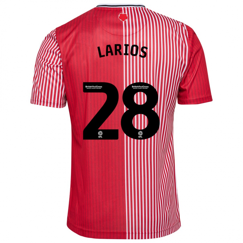 Hombre Camiseta Juan Larios #28 Rojo 1ª Equipación 2023/24 La Camisa Perú