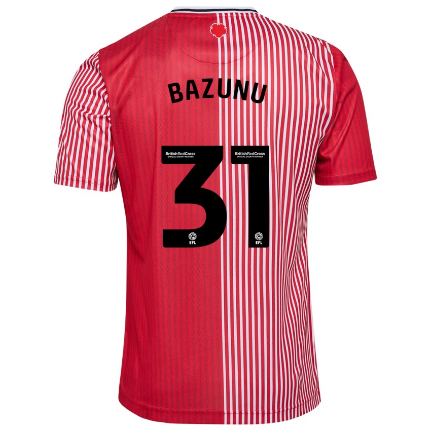 Hombre Camiseta Gavin Bazunu #31 Rojo 1ª Equipación 2023/24 La Camisa Perú