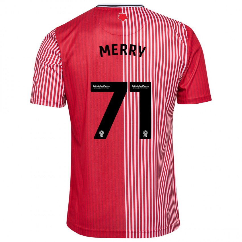 Hombre Camiseta Will Merry #71 Rojo 1ª Equipación 2023/24 La Camisa Perú