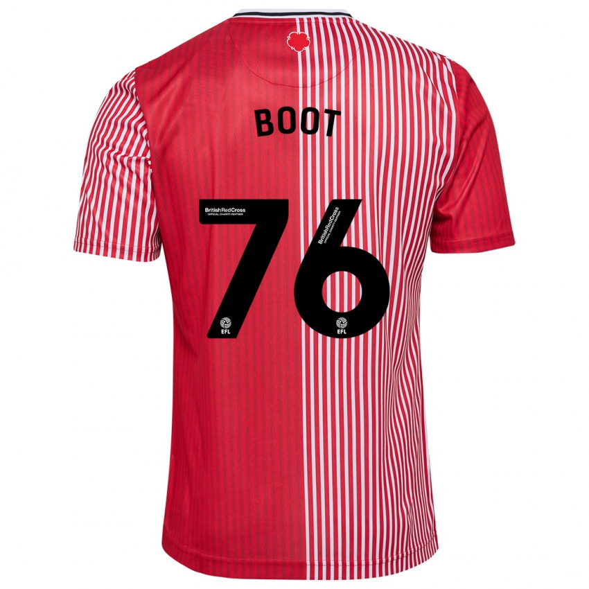 Hombre Camiseta Nathanael Boot #76 Rojo 1ª Equipación 2023/24 La Camisa Perú