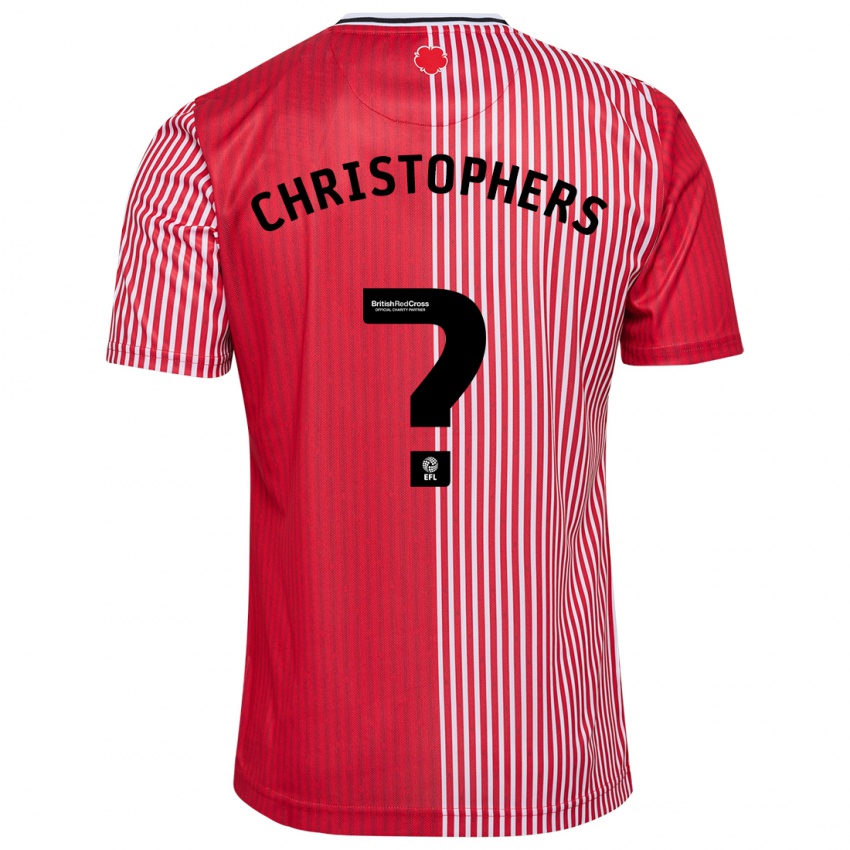 Hombre Camiseta Leo Christophers #0 Rojo 1ª Equipación 2023/24 La Camisa Perú