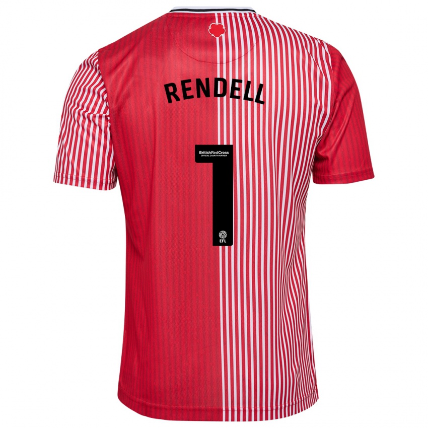 Hombre Camiseta Kayla Rendell #1 Rojo 1ª Equipación 2023/24 La Camisa Perú