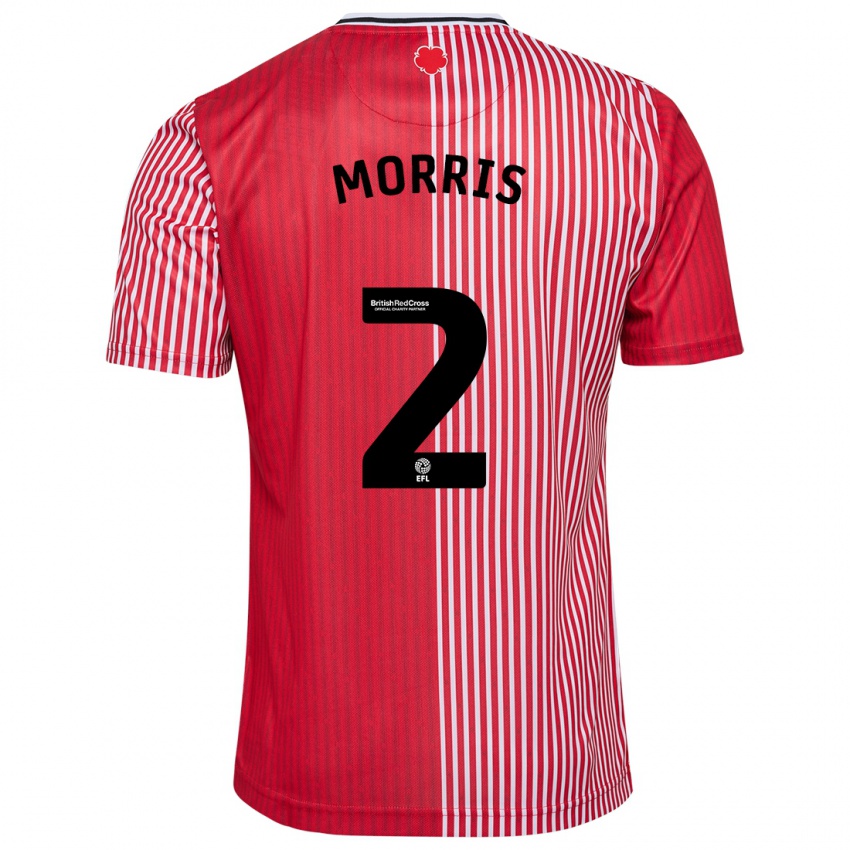 Hombre Camiseta Ella Morris #2 Rojo 1ª Equipación 2023/24 La Camisa Perú