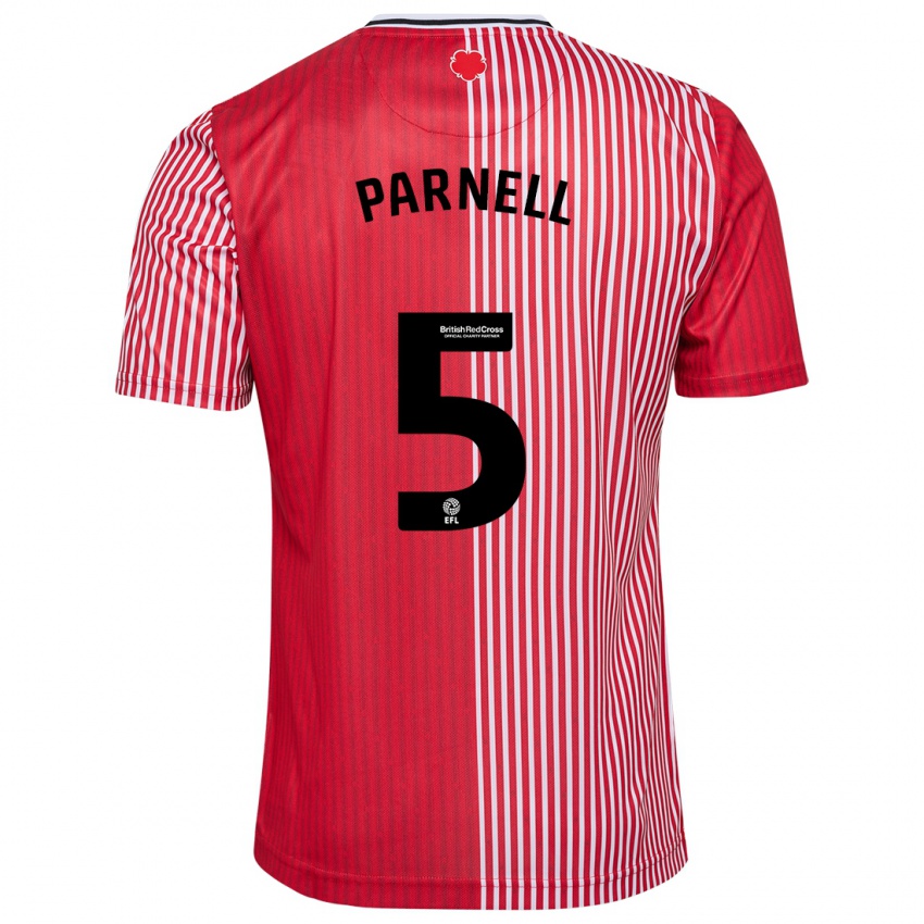 Hombre Camiseta Rosanna Parnell #5 Rojo 1ª Equipación 2023/24 La Camisa Perú