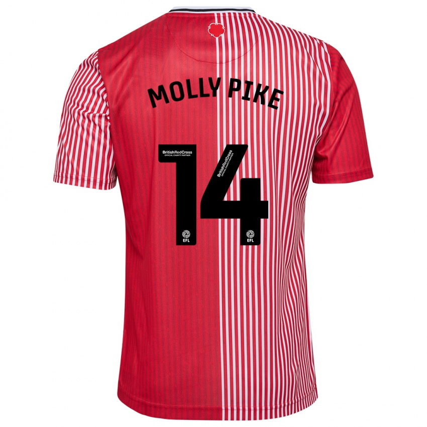 Hombre Camiseta Molly Pike #14 Rojo 1ª Equipación 2023/24 La Camisa Perú