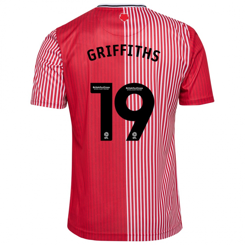 Hombre Camiseta Alice Griffiths #19 Rojo 1ª Equipación 2023/24 La Camisa Perú