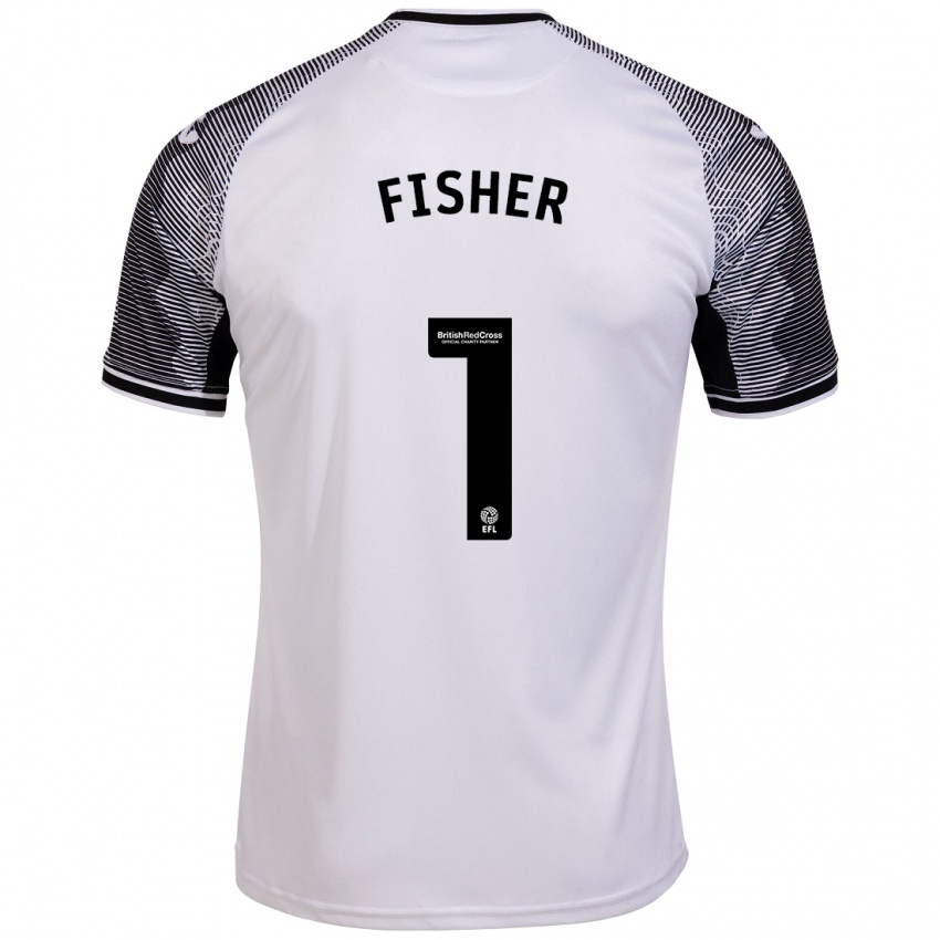 Hombre Camiseta Andy Fisher #1 Blanco 1ª Equipación 2023/24 La Camisa Perú