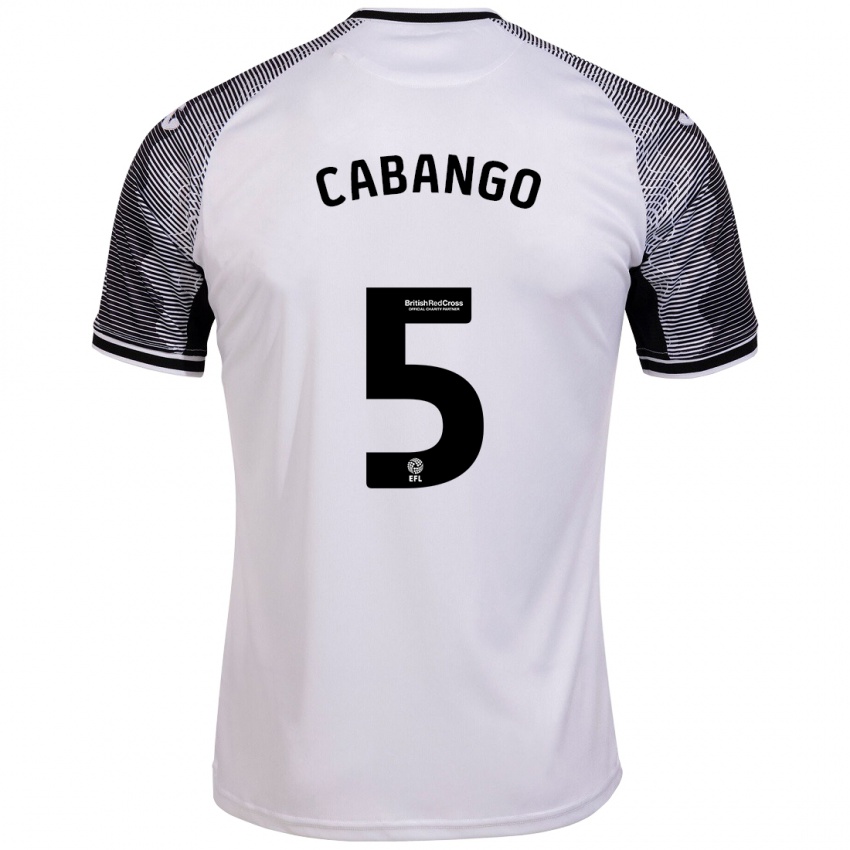 Hombre Camiseta Ben Cabango #5 Blanco 1ª Equipación 2023/24 La Camisa Perú