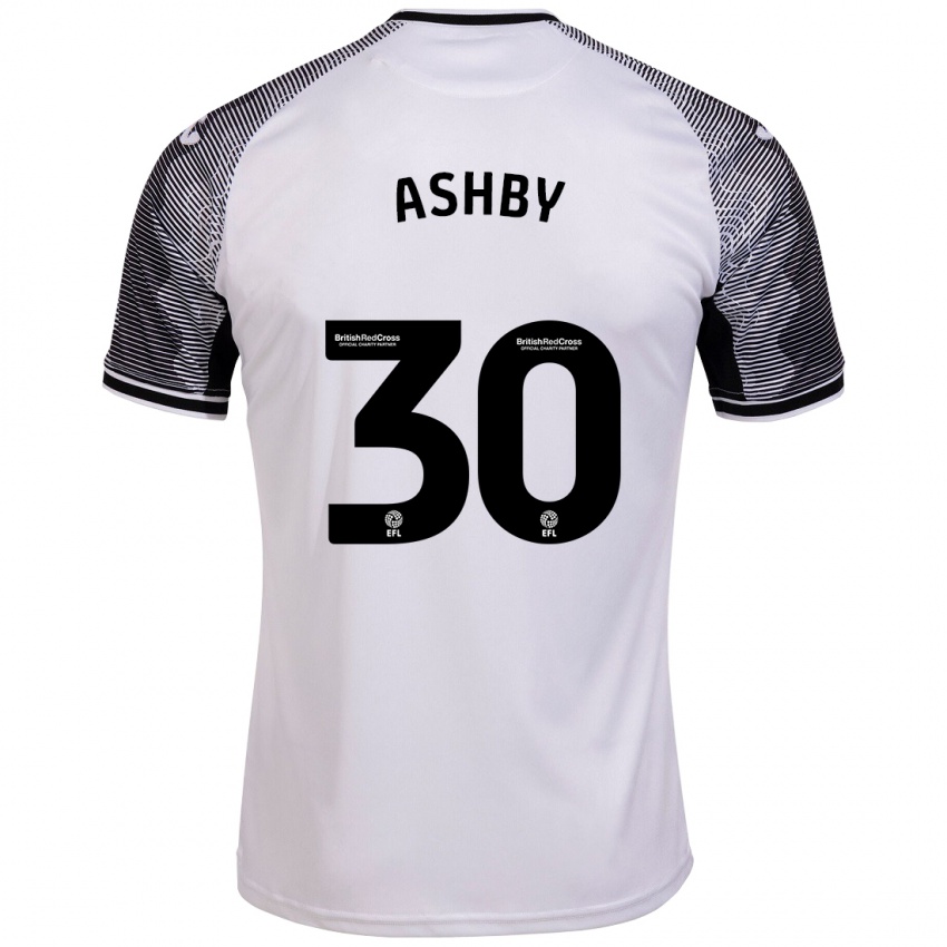 Hombre Camiseta Harrison Ashby #30 Blanco 1ª Equipación 2023/24 La Camisa Perú