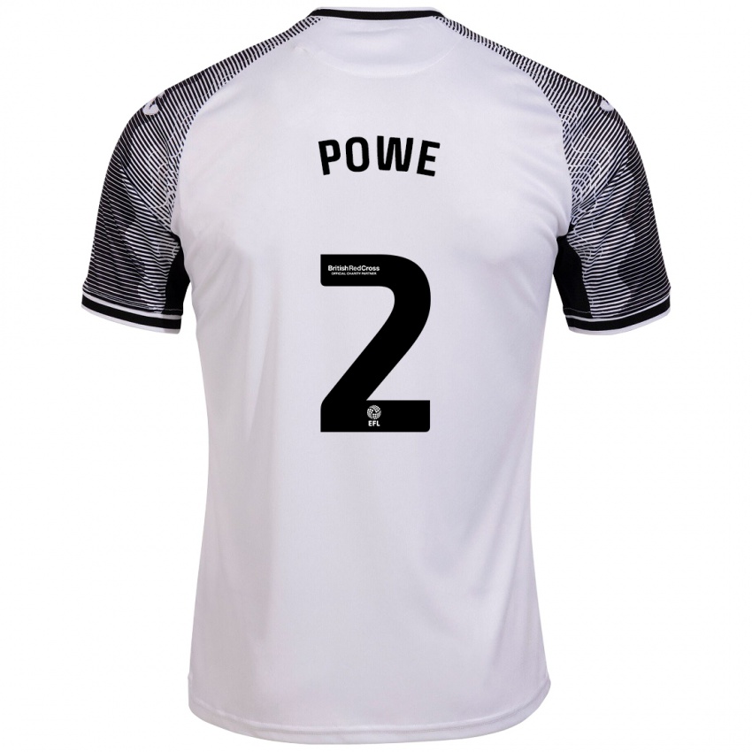 Hombre Camiseta Alicia Powe #2 Blanco 1ª Equipación 2023/24 La Camisa Perú