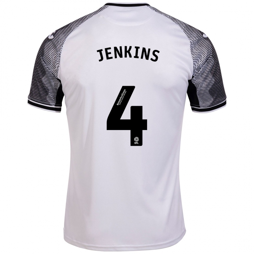 Hombre Camiseta Shaunna Jenkins #4 Blanco 1ª Equipación 2023/24 La Camisa Perú