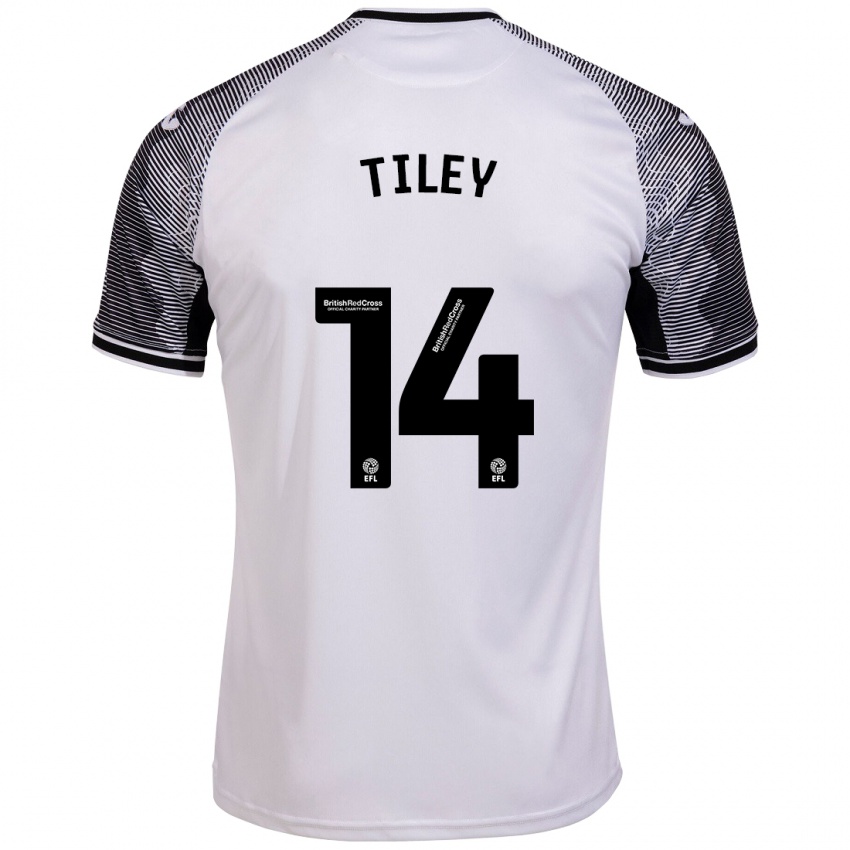 Hombre Camiseta Chloe Tiley #14 Blanco 1ª Equipación 2023/24 La Camisa Perú