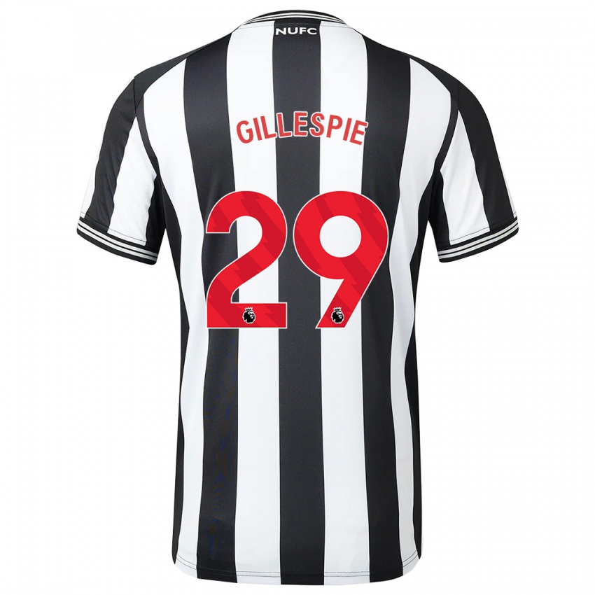 Hombre Camiseta Mark Gillespie #29 Blanco Negro 1ª Equipación 2023/24 La Camisa Perú