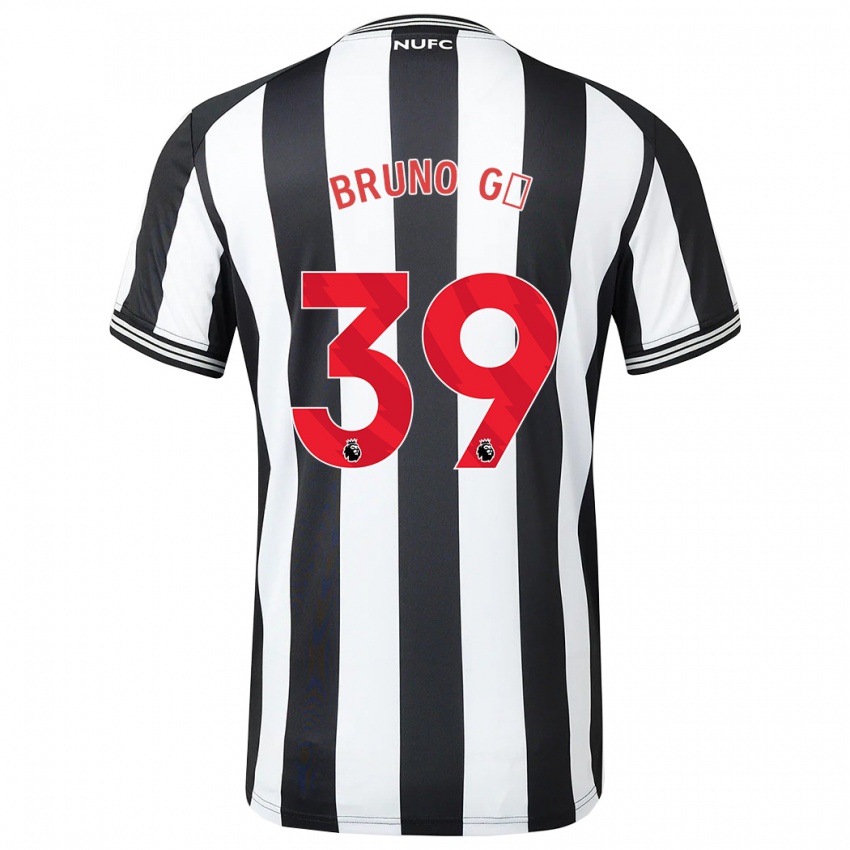 Hombre Camiseta Bruno Guimaraes #39 Blanco Negro 1ª Equipación 2023/24 La Camisa Perú