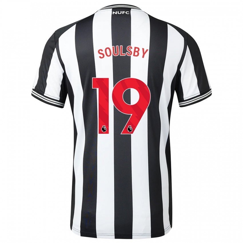 Hombre Camiseta Anna Soulsby #19 Blanco Negro 1ª Equipación 2023/24 La Camisa Perú