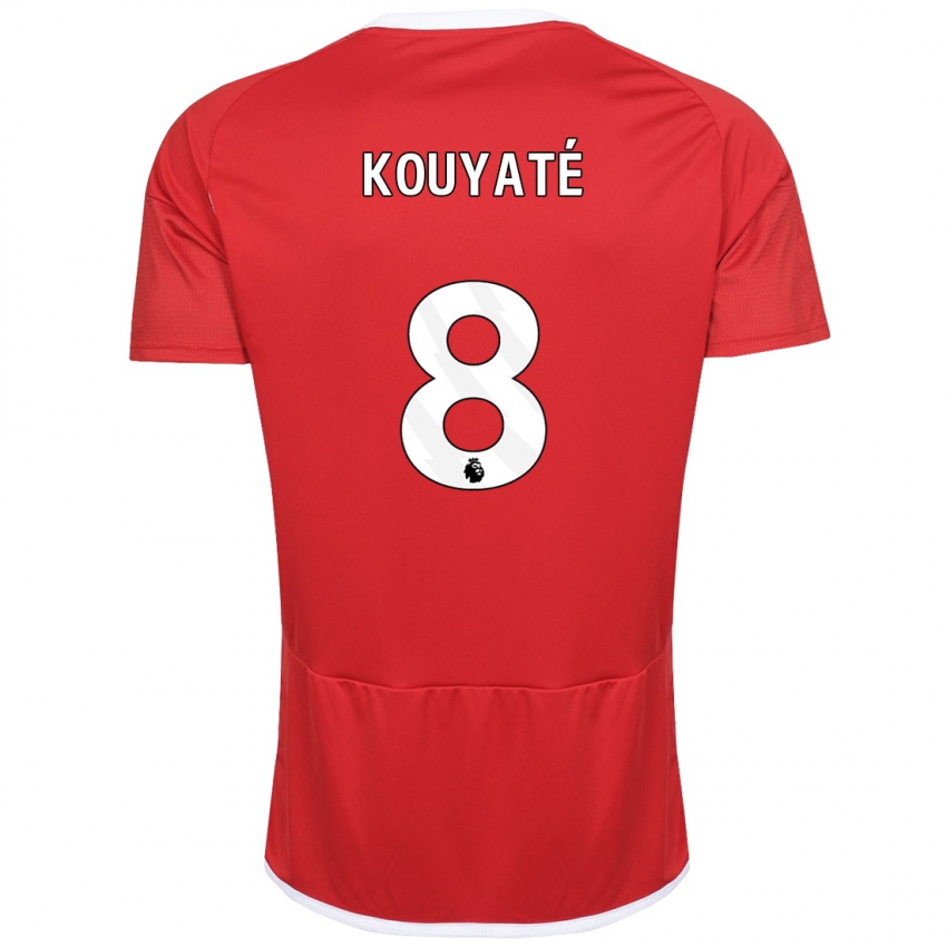 Hombre Camiseta Cheikhou Kouyate #8 Rojo 1ª Equipación 2023/24 La Camisa Perú