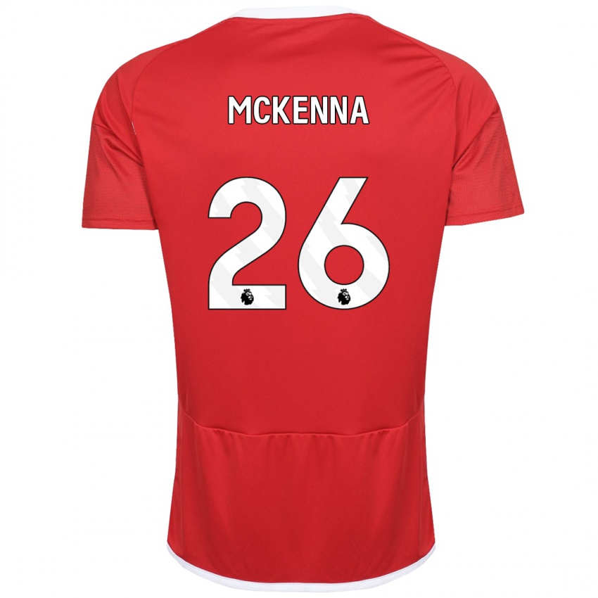 Hombre Camiseta Scott Mckenna #26 Rojo 1ª Equipación 2023/24 La Camisa Perú