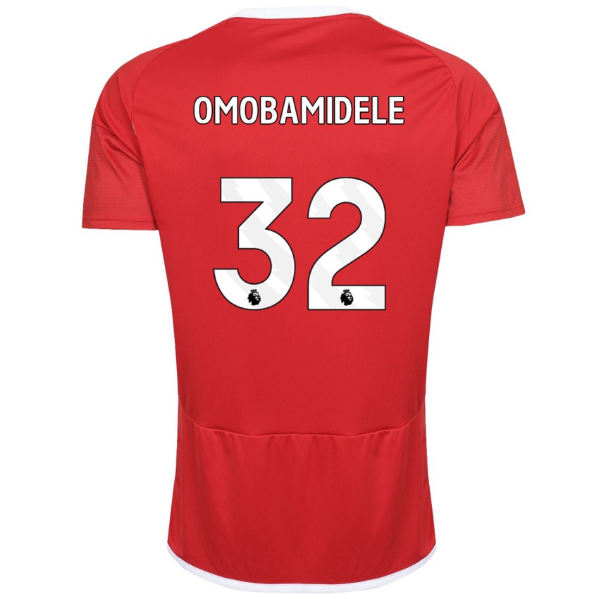 Hombre Camiseta Andrew Omobamidele #32 Rojo 1ª Equipación 2023/24 La Camisa Perú