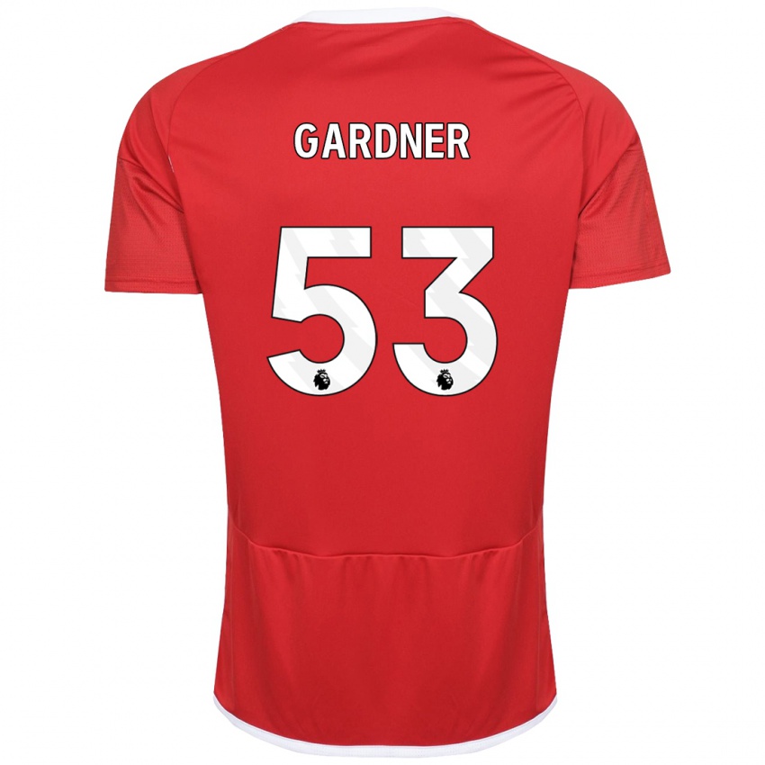 Hombre Camiseta Joe Gardner #53 Rojo 1ª Equipación 2023/24 La Camisa Perú