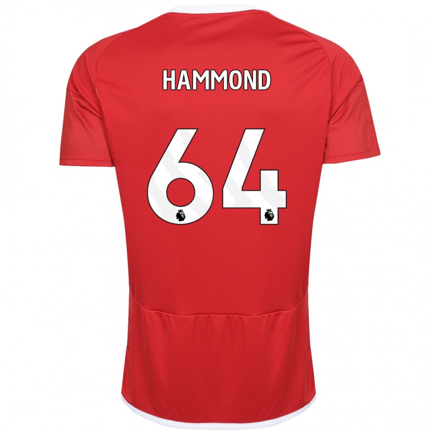 Hombre Camiseta Ben Hammond #64 Rojo 1ª Equipación 2023/24 La Camisa Perú