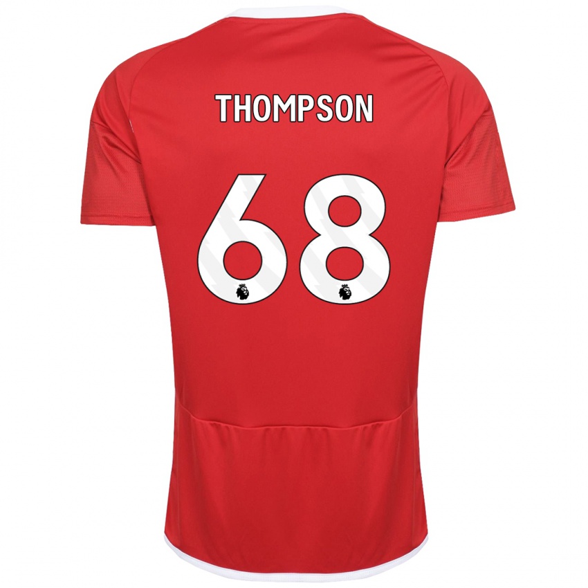 Hombre Camiseta Jack Thompson #68 Rojo 1ª Equipación 2023/24 La Camisa Perú