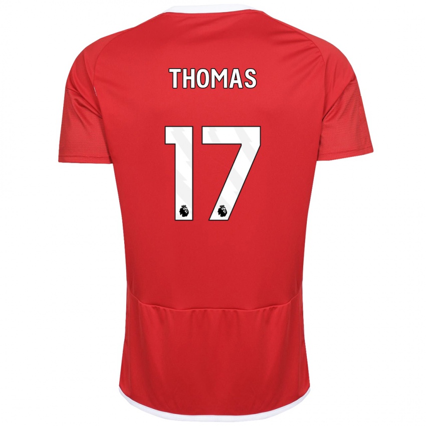 Hombre Camiseta Freya Thomas #17 Rojo 1ª Equipación 2023/24 La Camisa Perú