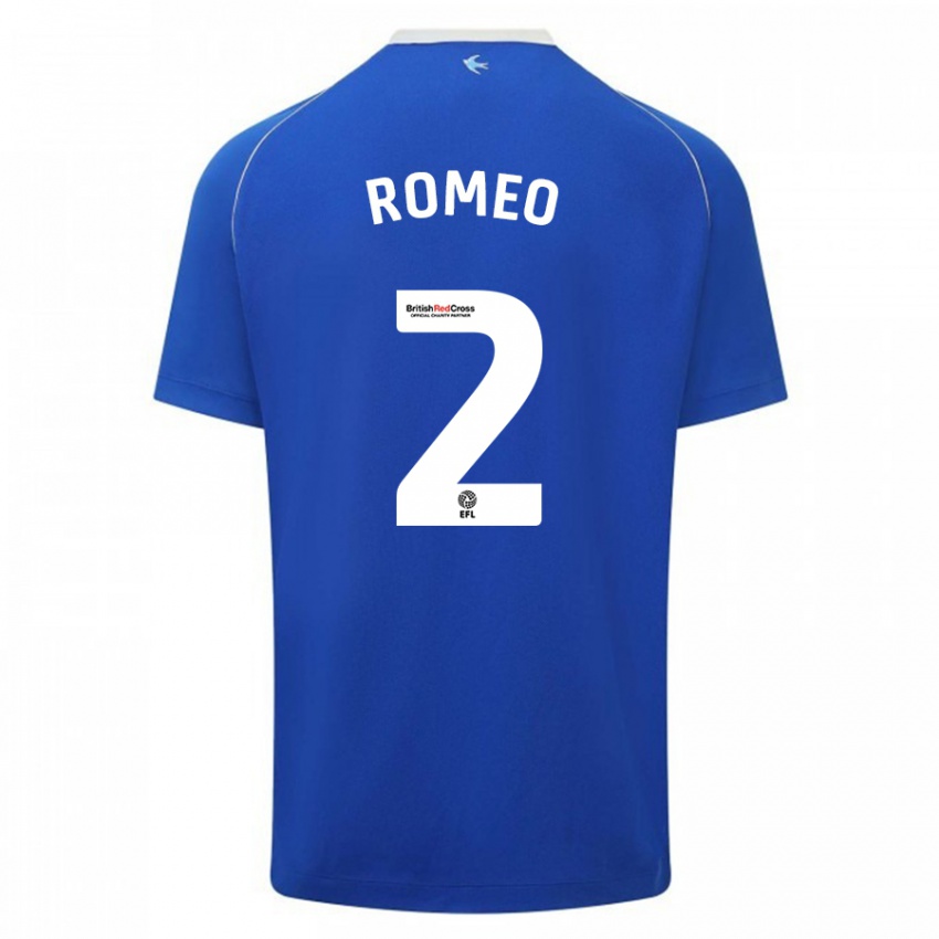 Hombre Camiseta Mahlon Romeo #2 Azul 1ª Equipación 2023/24 La Camisa Perú