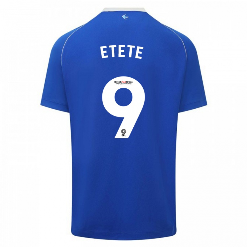 Hombre Camiseta Kion Etete #9 Azul 1ª Equipación 2023/24 La Camisa Perú