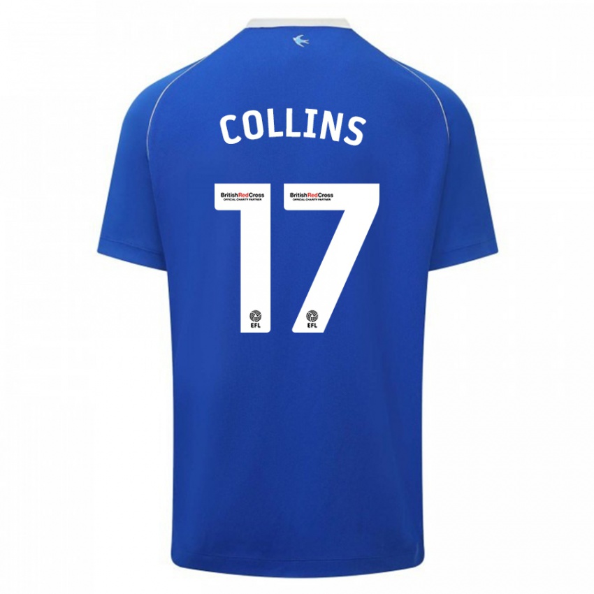 Hombre Camiseta Jamilu Collins #17 Azul 1ª Equipación 2023/24 La Camisa Perú
