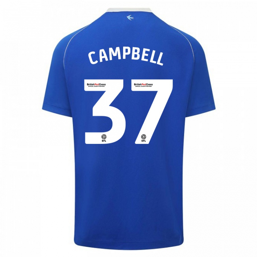 Hombre Camiseta Vontae Daley-Campbell #37 Azul 1ª Equipación 2023/24 La Camisa Perú