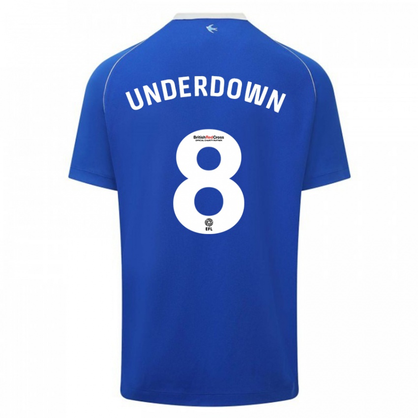 Hombre Camiseta Kanisha Underdown #8 Azul 1ª Equipación 2023/24 La Camisa Perú