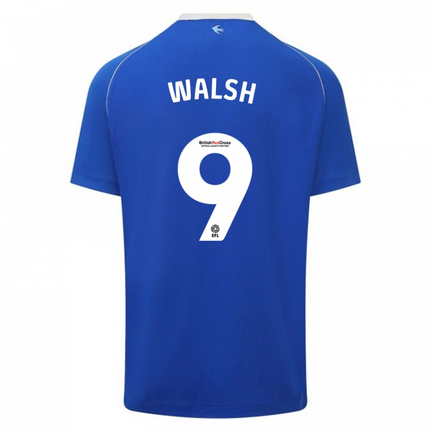 Hombre Camiseta Catherine Walsh #9 Azul 1ª Equipación 2023/24 La Camisa Perú