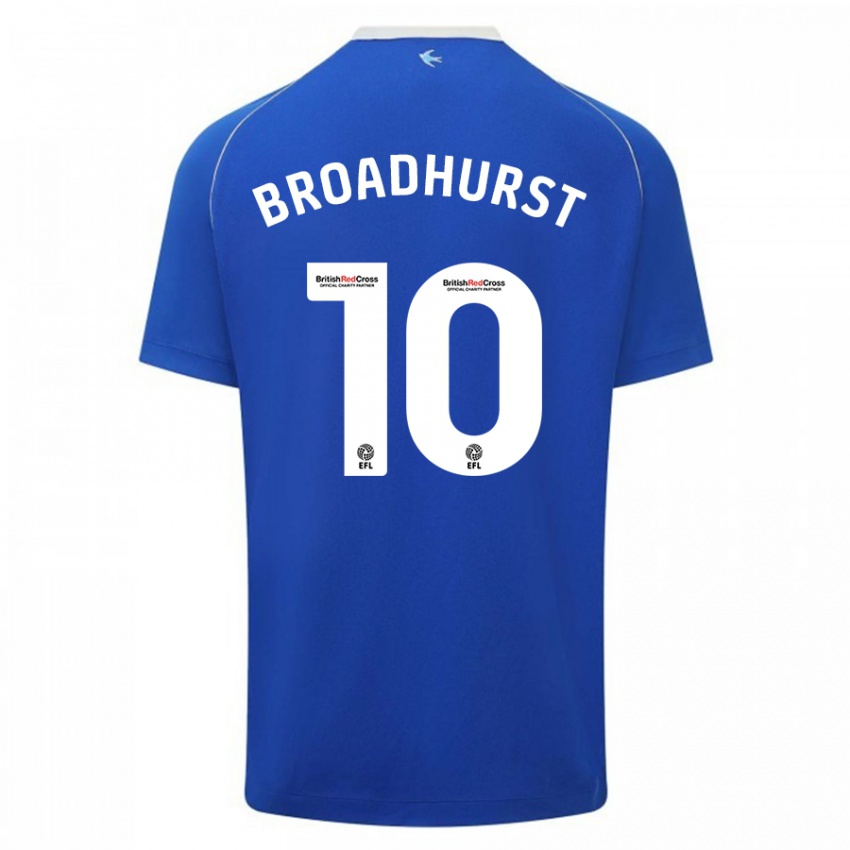 Hombre Camiseta Danielle Broadhurst #10 Azul 1ª Equipación 2023/24 La Camisa Perú