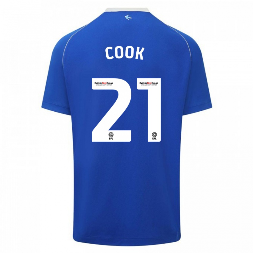 Hombre Camiseta Mikayla Cook #21 Azul 1ª Equipación 2023/24 La Camisa Perú