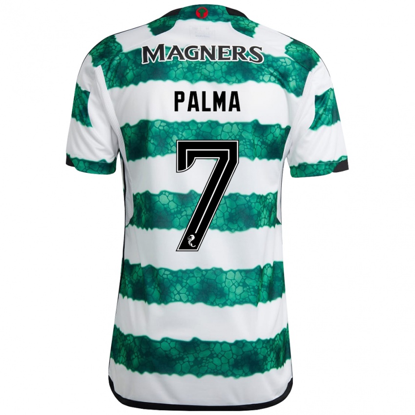 Hombre Camiseta Luis Palma #7 Verde 1ª Equipación 2023/24 La Camisa Perú