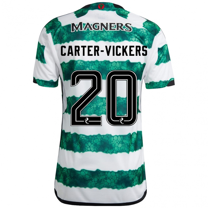 Hombre Camiseta Cameron Carter-Vickers #20 Verde 1ª Equipación 2023/24 La Camisa Perú