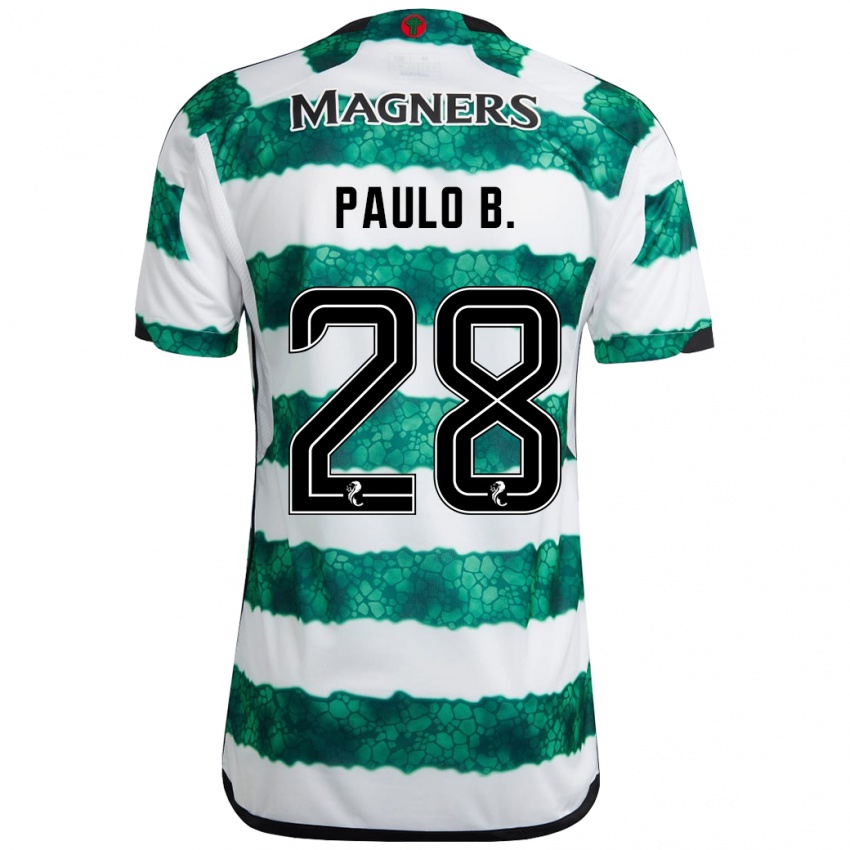 Hombre Camiseta Paulo Bernardo #28 Verde 1ª Equipación 2023/24 La Camisa Perú