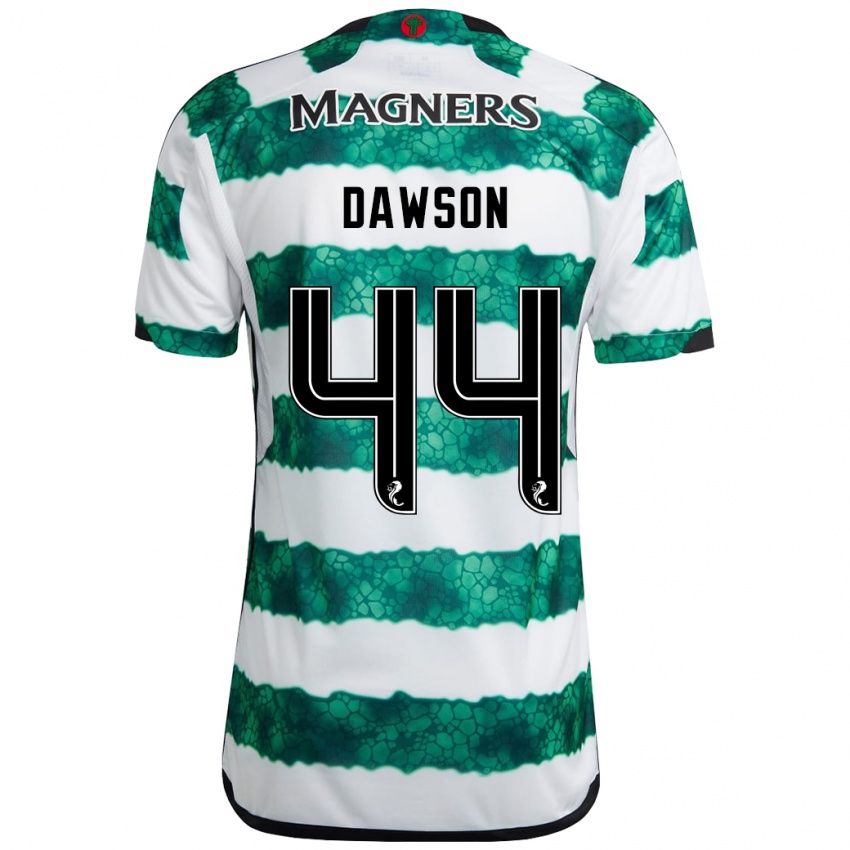 Hombre Camiseta Joey Dawson #44 Verde 1ª Equipación 2023/24 La Camisa Perú