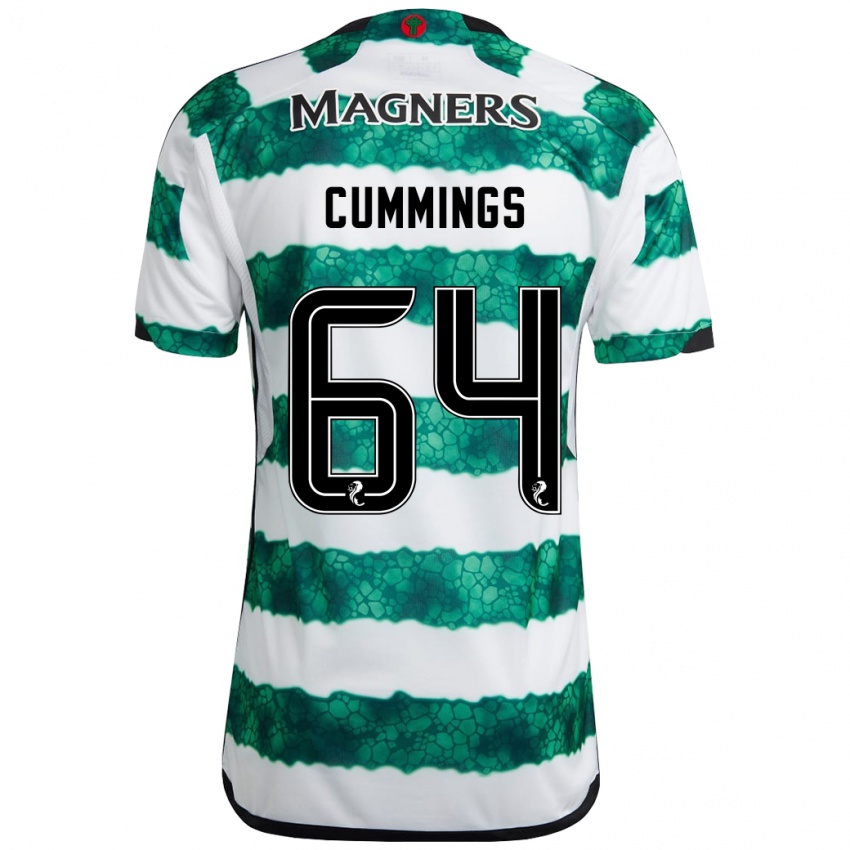 Hombre Camiseta Daniel Cummings #64 Verde 1ª Equipación 2023/24 La Camisa Perú